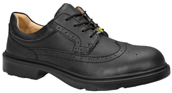 ELTEN Sicherheitshalbschuhe OFFICER ESD S2 Schwarz Leder Herren Stahlkapp Gr. 46