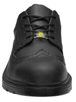 ELTEN Sicherheitshalbschuhe OFFICER ESD S2 Schwarz Leder Herren Stahlkapp Gr. 46