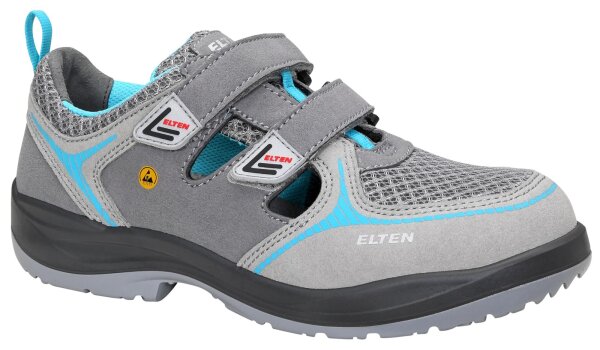 ELTEN Damen Arbeitsschuh Mila Aqua textile Sicherheitssandale S1 Grau Kle Gr. 42