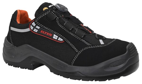 Elten Senex Boa S3 ESD Halbschuh Schwarz Grau Herren Sicherheitsschuh Der Gr. 44