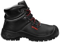 ELTEN LAURENZO PU Mid Sicherheitsschuhe ESD S3 Schwarz Leder Stahlkappe C Gr. 49