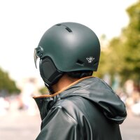 CASR Style Fahrradhelm City-Design Khaki für Damen und Herren mit Lüftung Gr. L