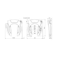ABUS Pro Shield Plus 5950 NR Rahmenschloss Schwarz + Kette 6KS/100 + Tasche BK .