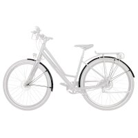 SKS GERMANY Schutzblech Set Bluemels Basic 28 Zoll Silber 55mm Breite Fahrrad in