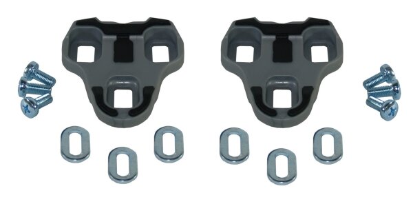 Cleats kompatibel mit Look KEO Grip grau 4.5° Fahrrad Pedalplatten Paar Schuhpla