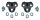 Cleats kompatibel mit Look KEO Grip grau 4.5° Fahrrad Pedalplatten Paar Schuhpla