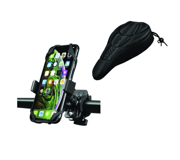 PARENCE Fahrrad-Set für Erwachsene Unisex schwarz mit gepolstertem Bezug Large 5