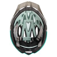 meteor MARVEN Fahrradhelm Weiß Mint für Damen Herren Kinder MTB Rollerhelm Gr. S