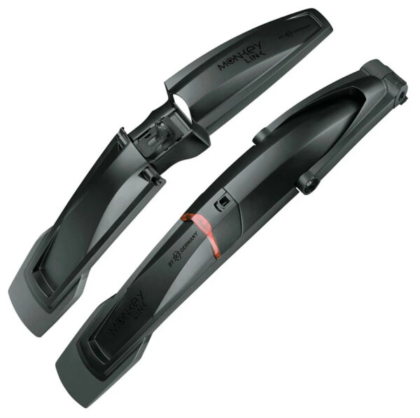 MonkeyLink MonkeyFender Clip-On Schutzblech-Set mit Rücklicht für 26-29 Zoll sch