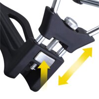 Topeak Modula Cage II Flaschenhalter aus Aluminium Kunststoff schwarz für Ø63-74