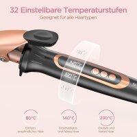 BESTOPE MIX Lockenstab rosa Keramik 25 mm 25 Temperaturstufen 230 °C Netzb Gr. S