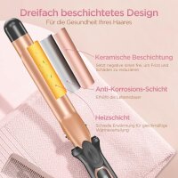 BESTOPE MIX Lockenstab rosa Keramik 25 mm 25 Temperaturstufen 230 °C Netzb Gr. S