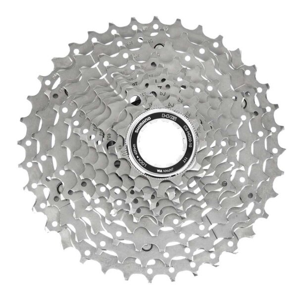 Shimano 10-Gang Kassette CS-HG500-10 11-34 Zähne für Mountainbike silber 10-SPD.
