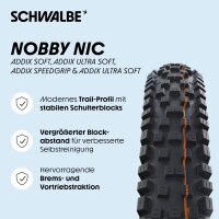 Schwalbe Nobby Nic MTB Reifen 27,5 Zoll Schlauchlos Gummi Trail All Mountain 2,4