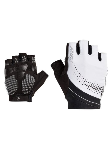Ziener Damen COKKO Radsport-Handschuhe Kurzfinger Weiß atmun Details Zust Gr.6,5