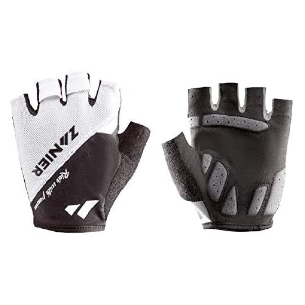 Zanier Unisex Cycling Team Handschuhe Schwarz-Weiß für Rennradfa Gr. M Die Gr. 8